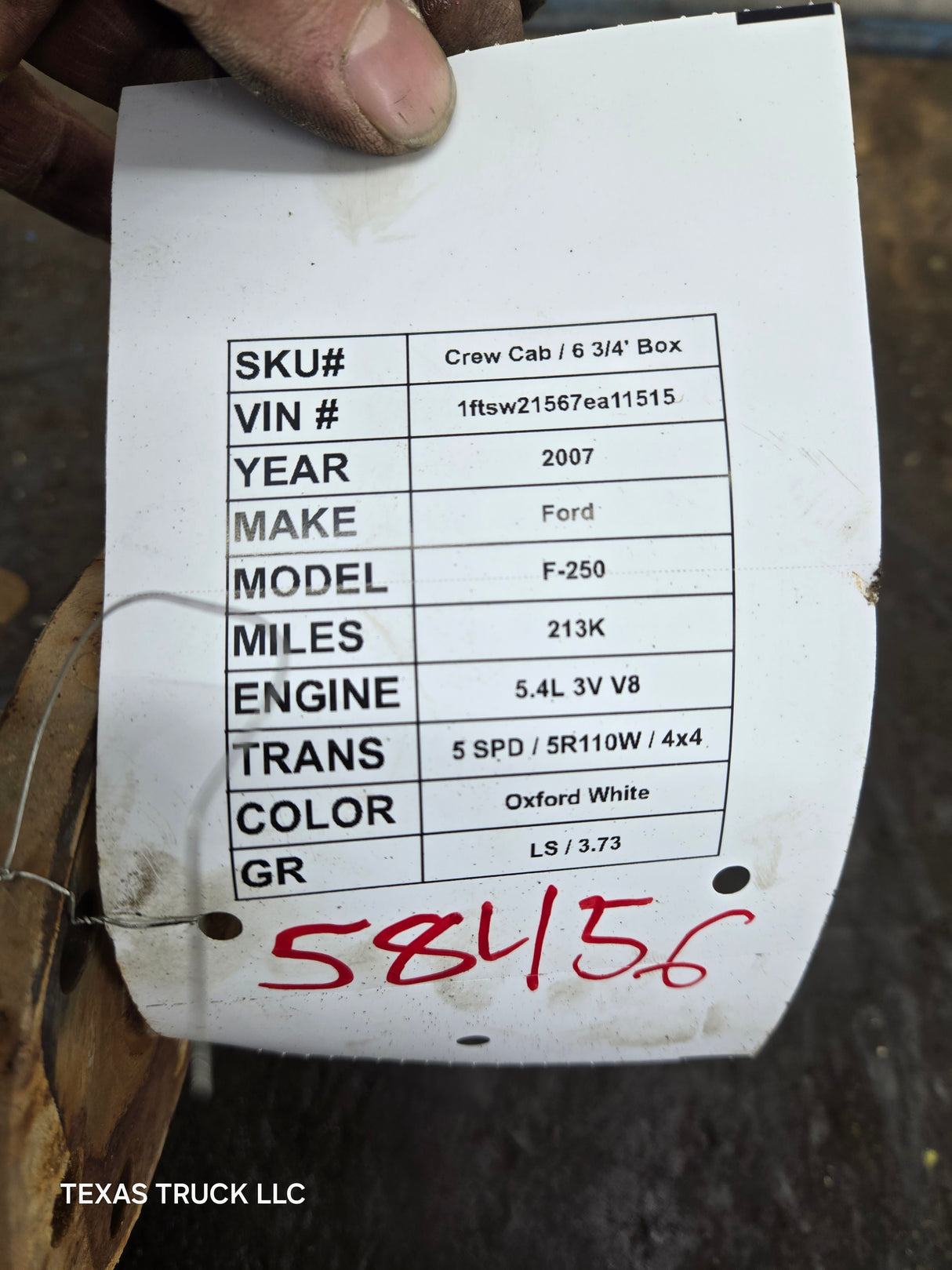 2003-2010 Ford Pickup F250 F350 F450 F550 Super Duty Manual Shift Transfer Case 6.0L 6.4l power stroke, 6.8L v10 triton, 5.4L v8 5r110