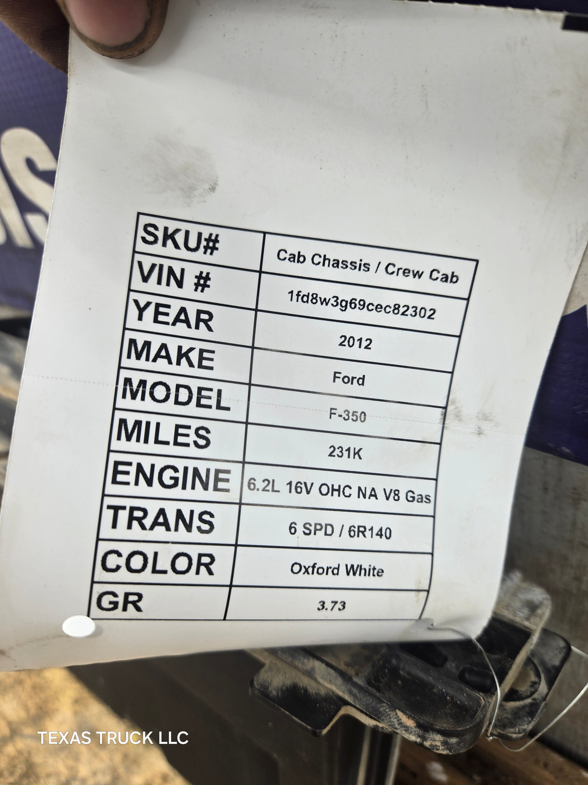 2012 Ford F250 F350 6.2L PCM CC3A-12A650-BDA