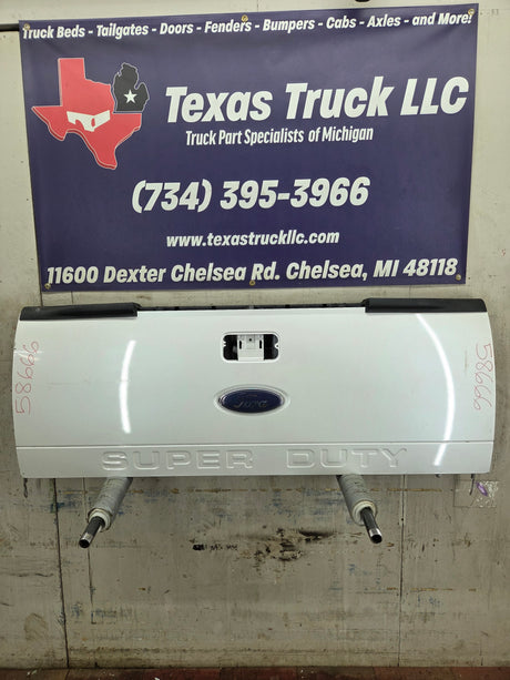 2008-2016 Ford Super Duty Tailgate with step F250 F350 F450 F550 - Pearl White