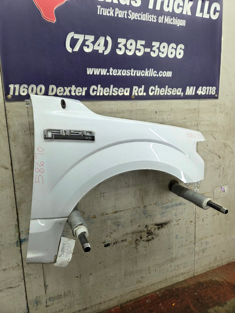 2015-2020 Ford F150 RH Passenger Side Front Fender - Oxford White