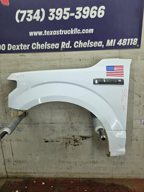 2015-2020 Ford F150 LH Driver Side Fender - Oxford White