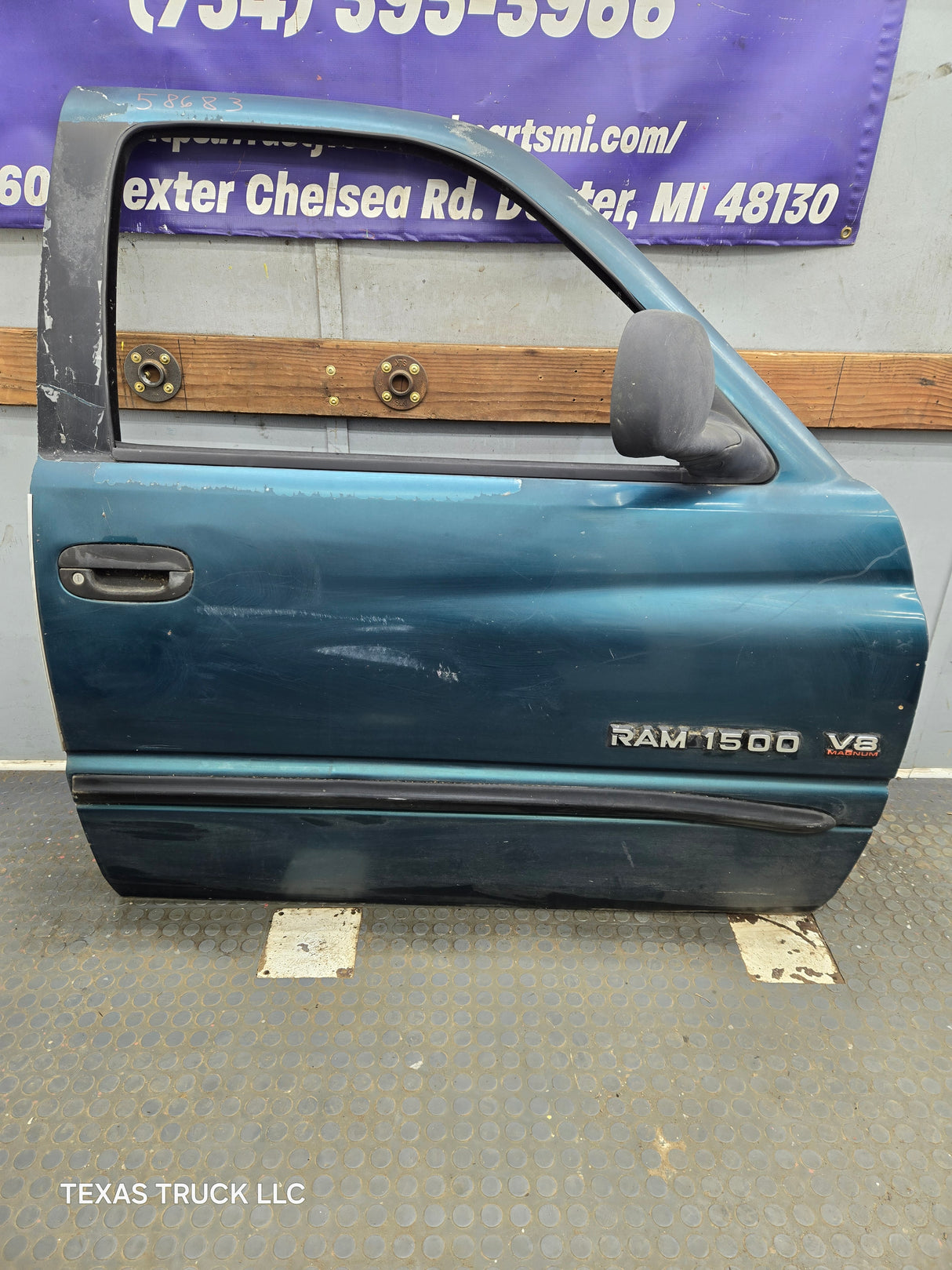 1994-2002 Dodge Ram 2nd Gen Quad Cab 4 Door Square Corner RH Passenger Door