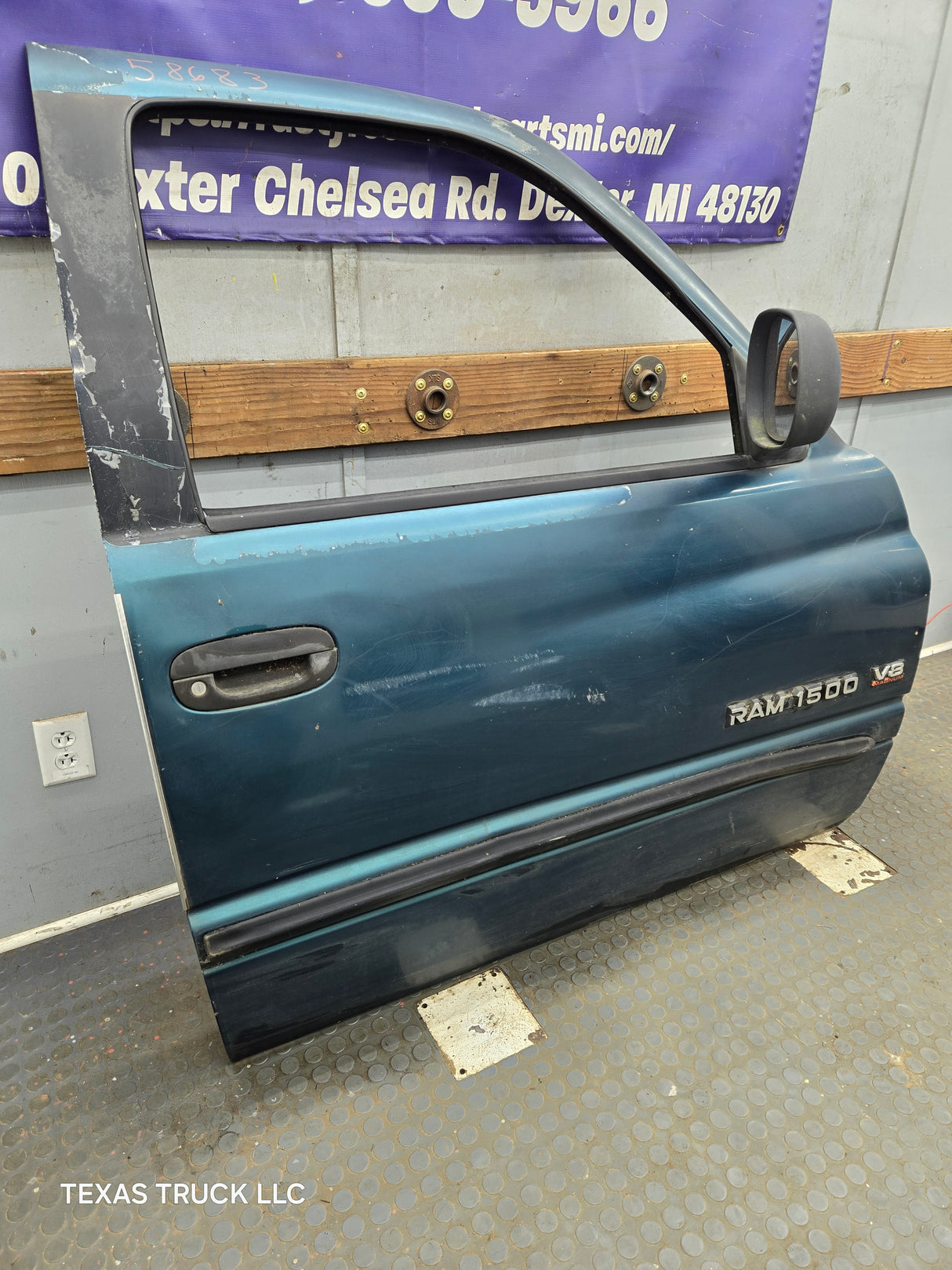 1994-2002 Dodge Ram 2nd Gen Quad Cab 4 Door Square Corner RH Passenger Door