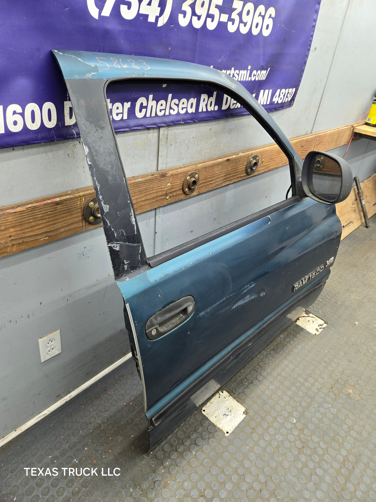 1994-2002 Dodge Ram 2nd Gen Quad Cab 4 Door Square Corner RH Passenger Door