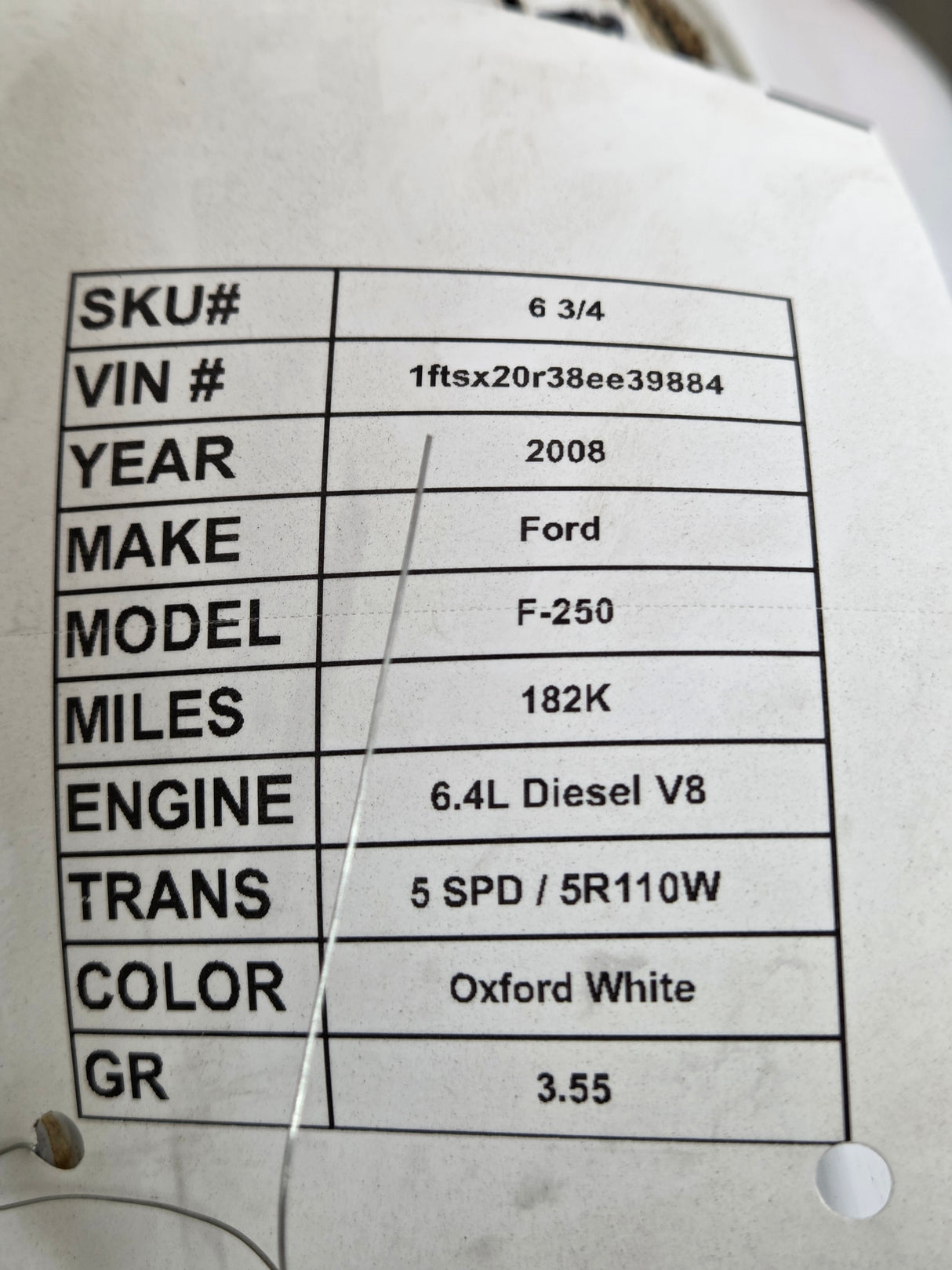 2008-2010 Ford Super Duty F250 F350 F450 F550 Hood
