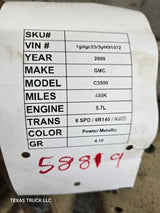 2000 Chevrolet Silverado / GMC Sierra 2500 3500 HD OLD Body Style Rear Axle 4.10 Full Floating