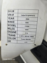 1992-2000 Chevrolet Silverado Suburban GMC Sierra K1500 K2500 K3500 Crew Cab LH Rear Driver Side Door