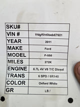 2011-2016 Ford F250 F350 F450 F550 Super Duty Regular Cab