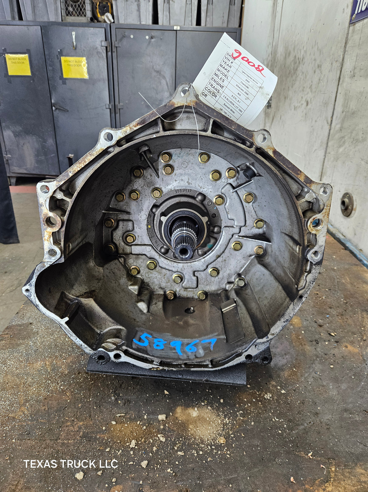 2005 Chevrolet Silverado GMC 8.1L LS 2WD 5 S ALLISON LCT 1000 AUTOMATIC TRANSMISSION WITH PTO option 2500HD 3500HD