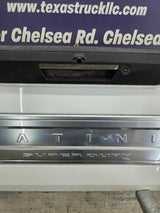 2017-2022 Ford Super Duty Platinum Pearl White Tailgate W/Step F250 F350 F450 F550