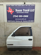 1994-2002 Dodge Ram 2nd Gen LH Driver Side Front Regular Cab / 2 door Extended Cab Door 1500 2500 3500 ROUND CORNER - White