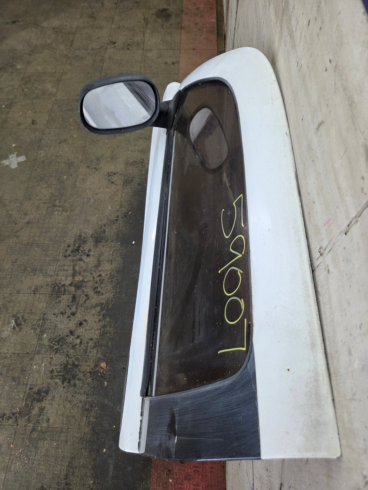 1994-2002 Dodge Ram 2nd Gen LH Driver Side Front Regular Cab / 2 door Extended Cab Door 1500 2500 3500 ROUND CORNER - White