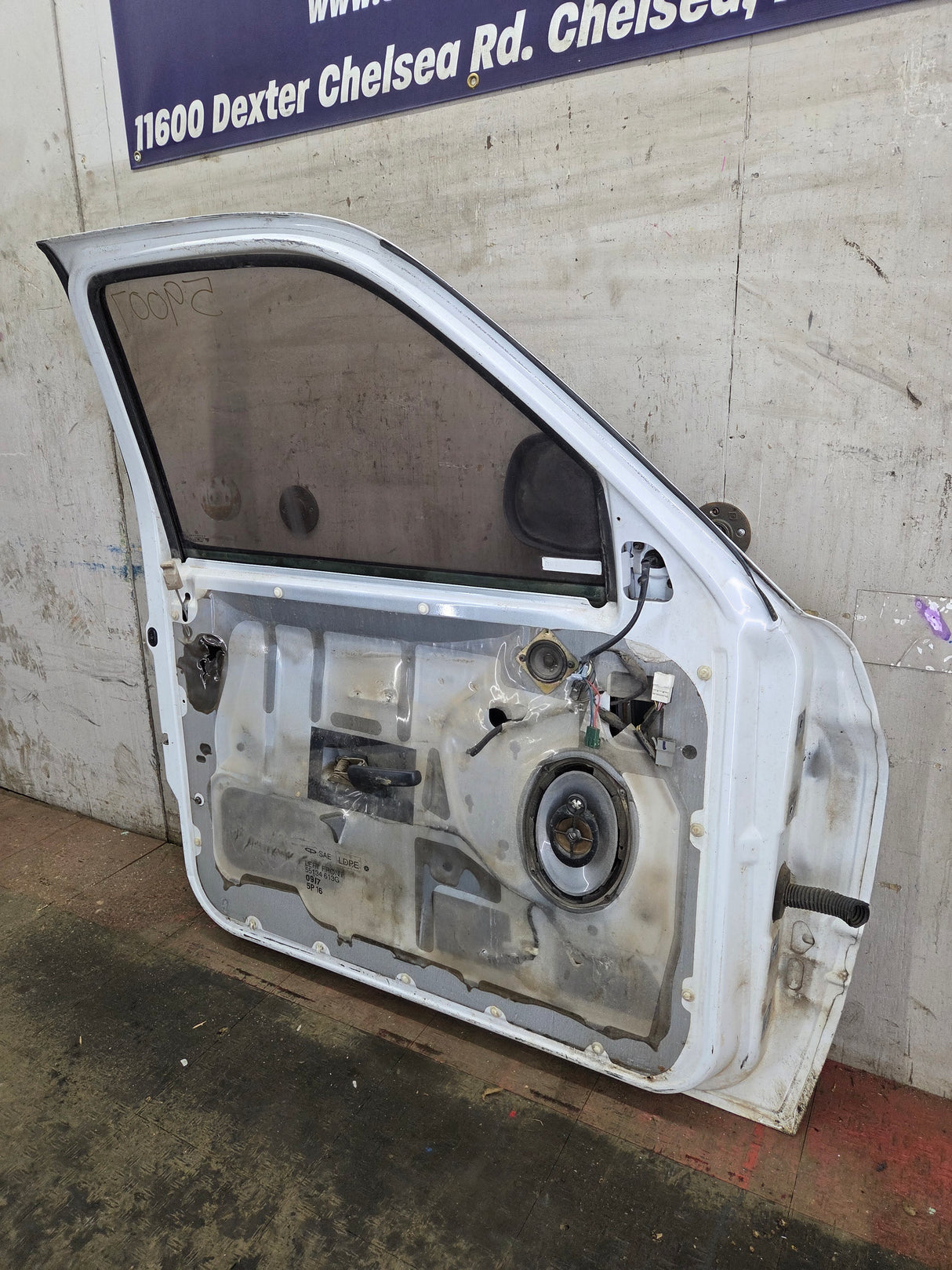1994-2002 Dodge Ram 2nd Gen LH Driver Side Front Regular Cab / 2 door Extended Cab Door 1500 2500 3500 ROUND CORNER - White