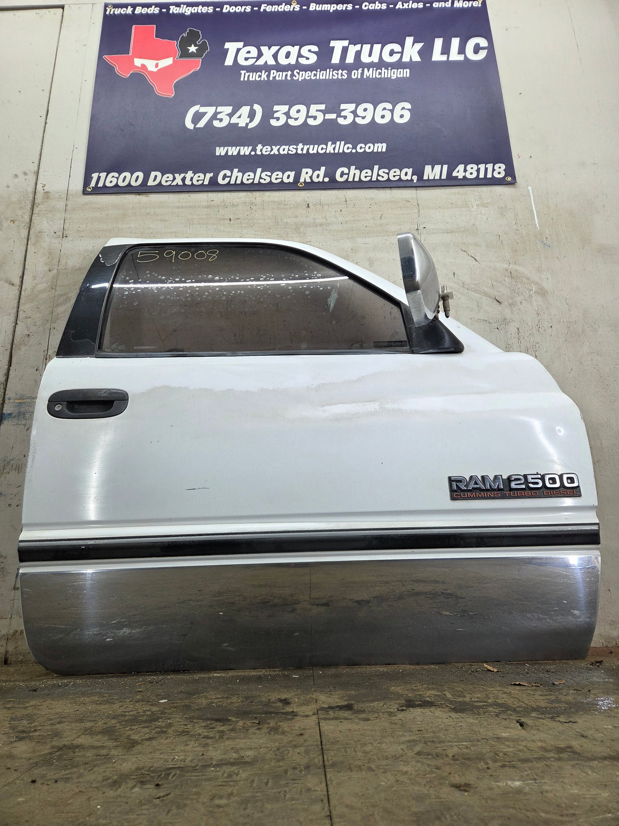 1994-2002 Dodge Ram 2nd Gen RH Passenger Side Front Door Regular Cab / 2 Door Ext Cab 1500 2500 3500 ROUND CORNER