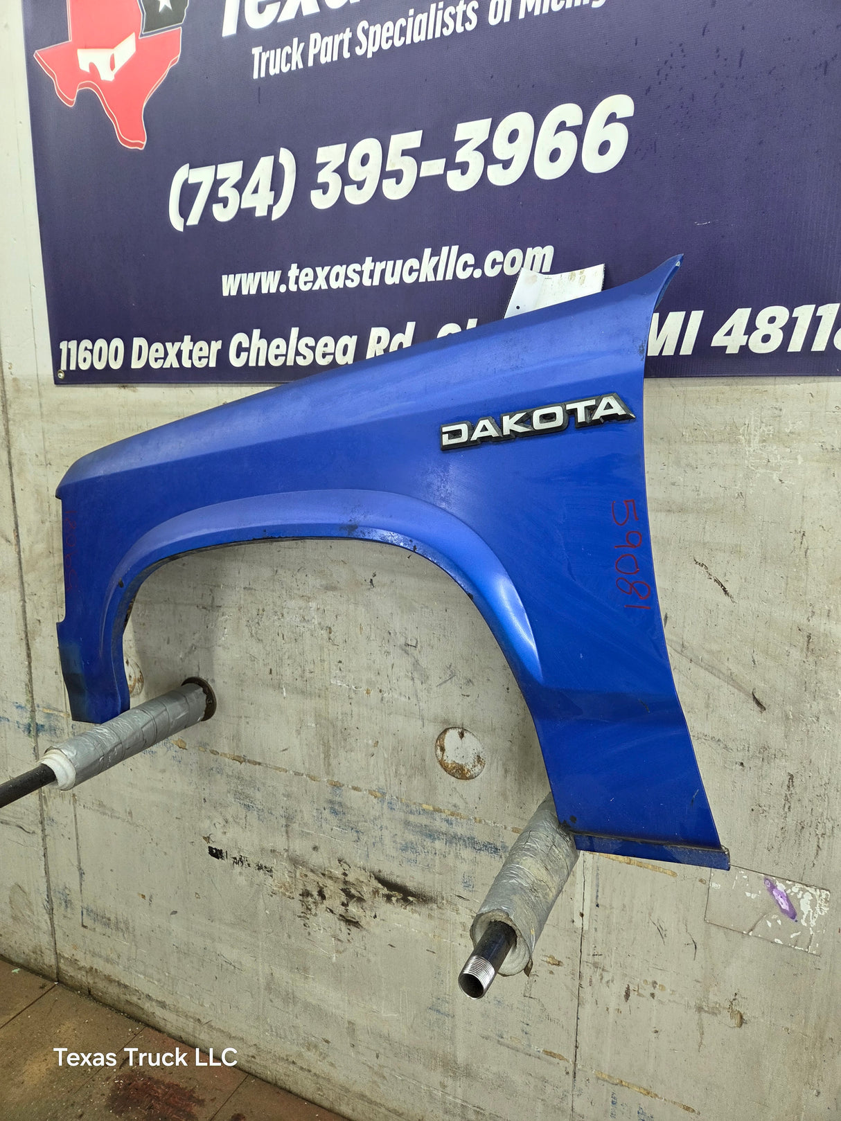 1987-1996 Dodge Dakota LH Driver Side Front Fender