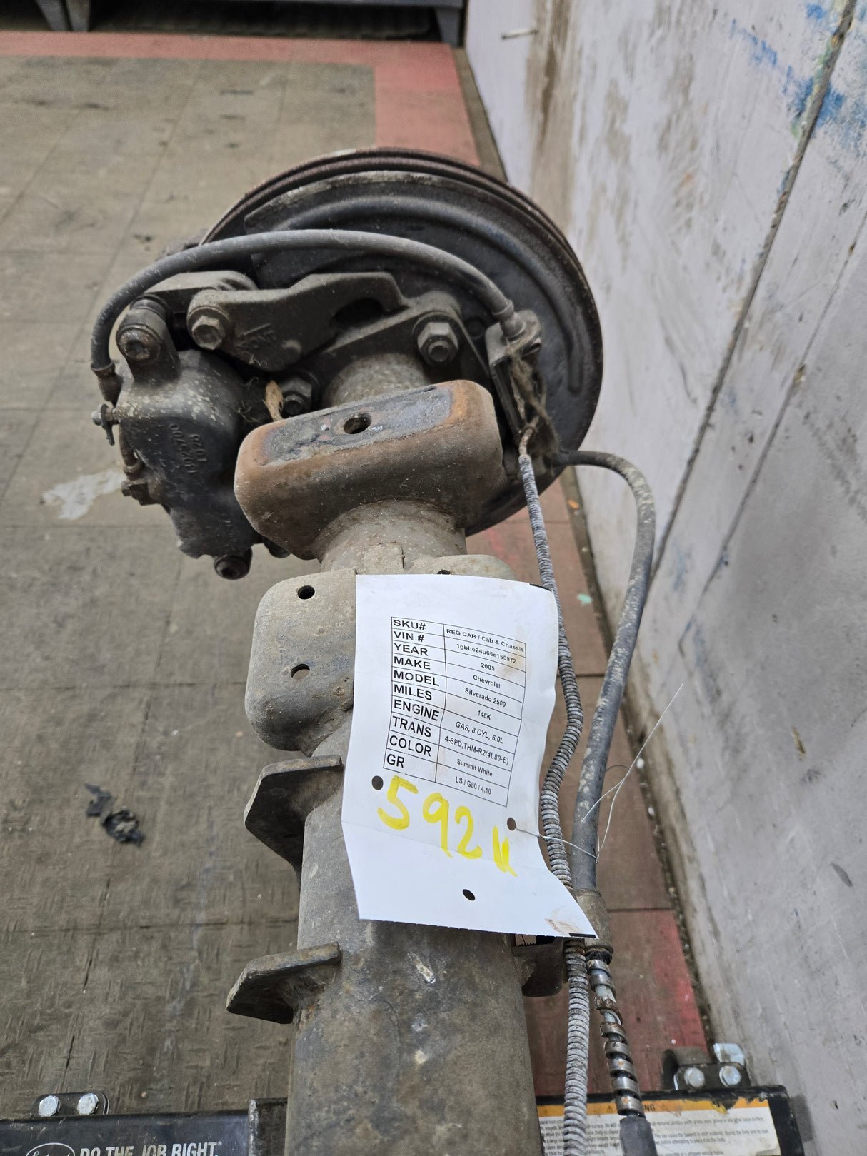 2001-2007 Chevrolet Silverado / GMC Sierra 2500 3500 HD Rear Axle 4.10 10.5" 148k Miles