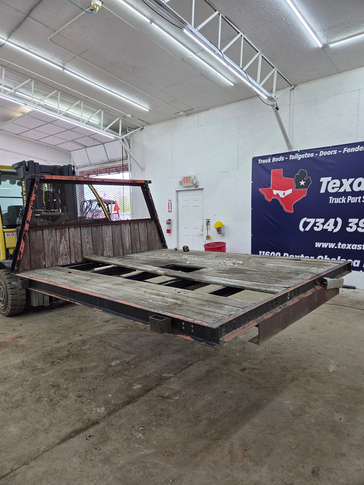 8.5' Steel Pickup Truck Single Rear Wheel Utility Flatbed Universal
