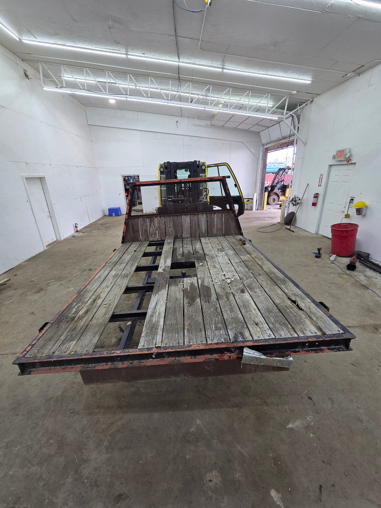 8.5' Steel Pickup Truck Single Rear Wheel Utility Flatbed Universal