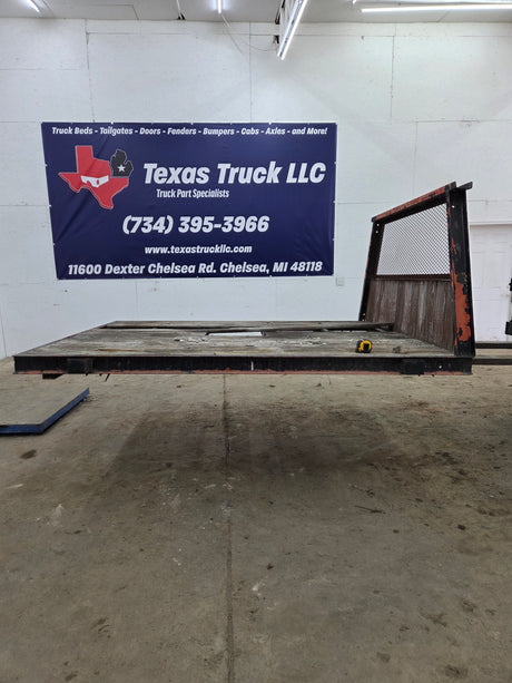 8.5' Steel Pickup Truck Single Rear Wheel Utility Flatbed Universal