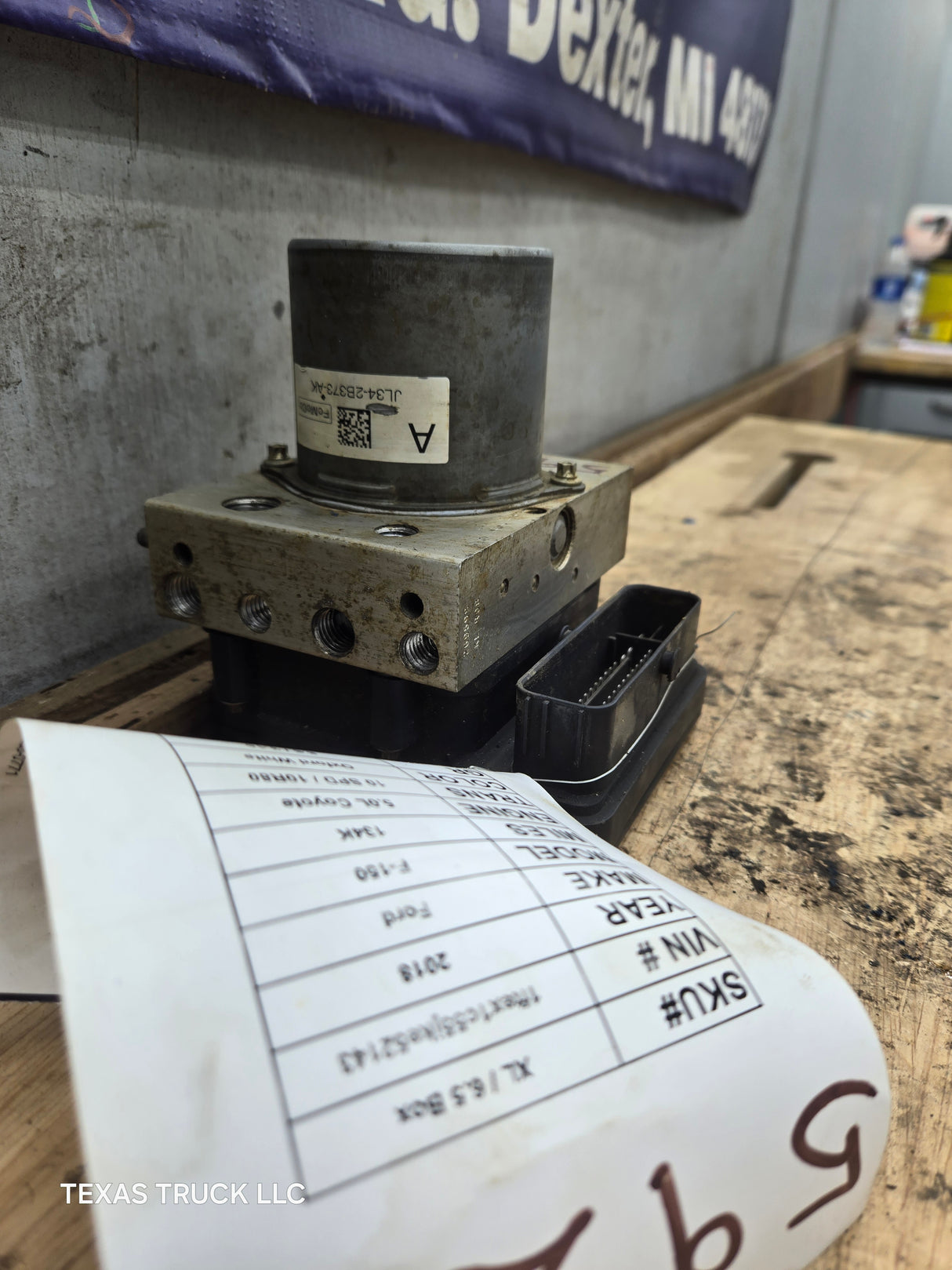 2018-2020 Ford F150 ABS Pump Module Control Assembly - JL34-2B373-AK