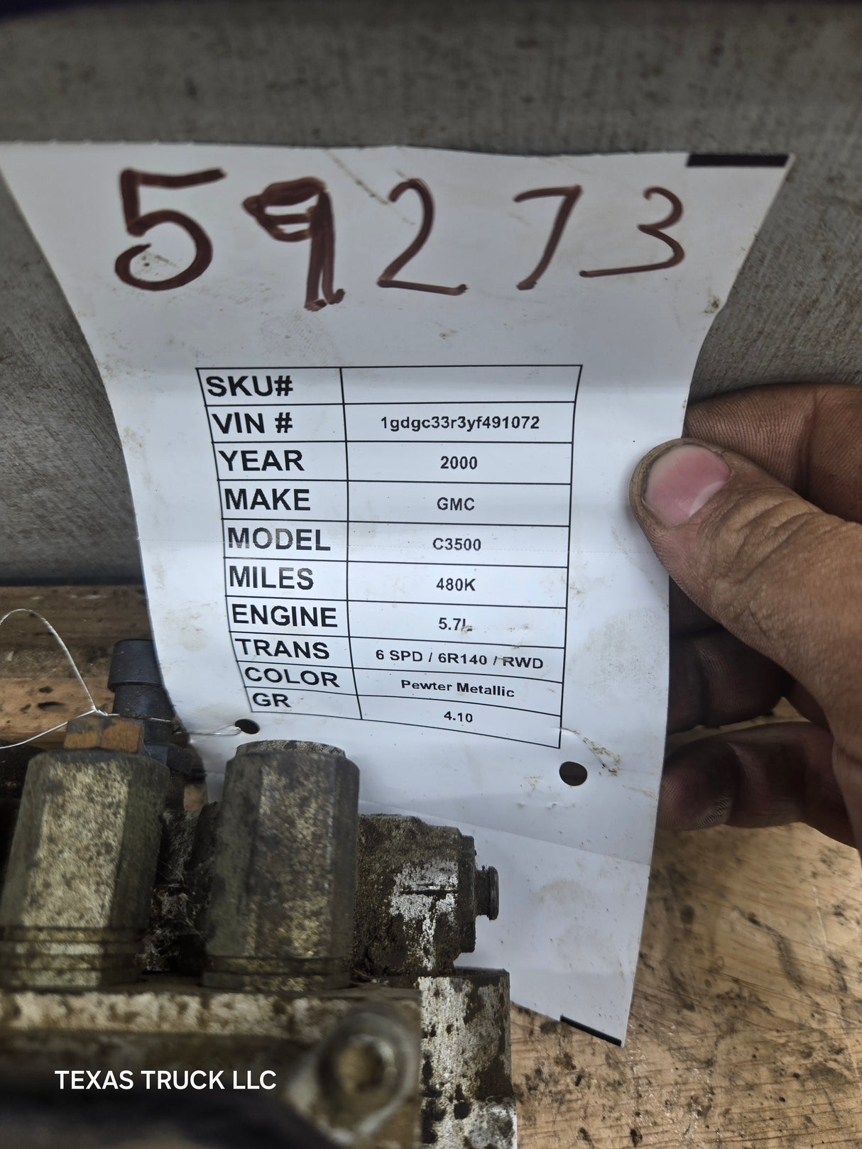 2000 GMC C2500 C3500 ABS Pump Module Control Assembly