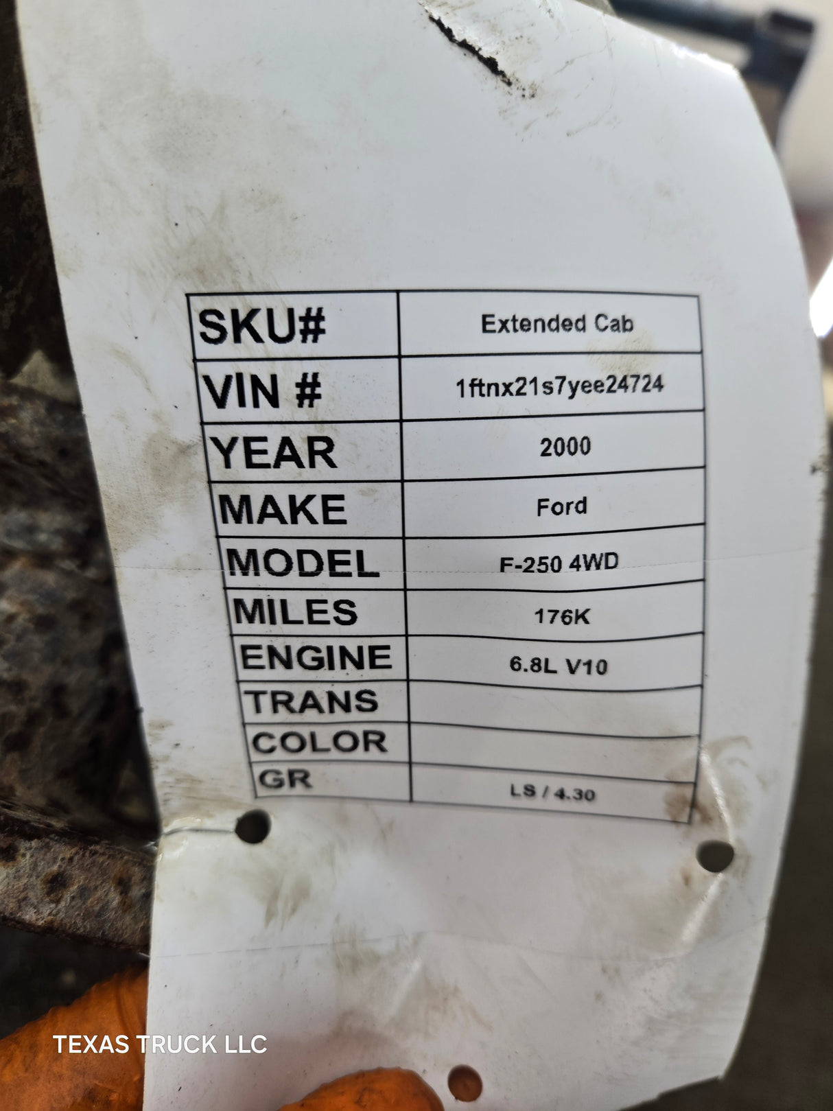 1999-2003 Ford  5.4L V10 6.8L Triton 7.3L Power Stroke 273-F Transfer Case Electric Shift Transfer Case 1C347A195JA, F250 F350 F450 F550 Super Duty 176K MILES