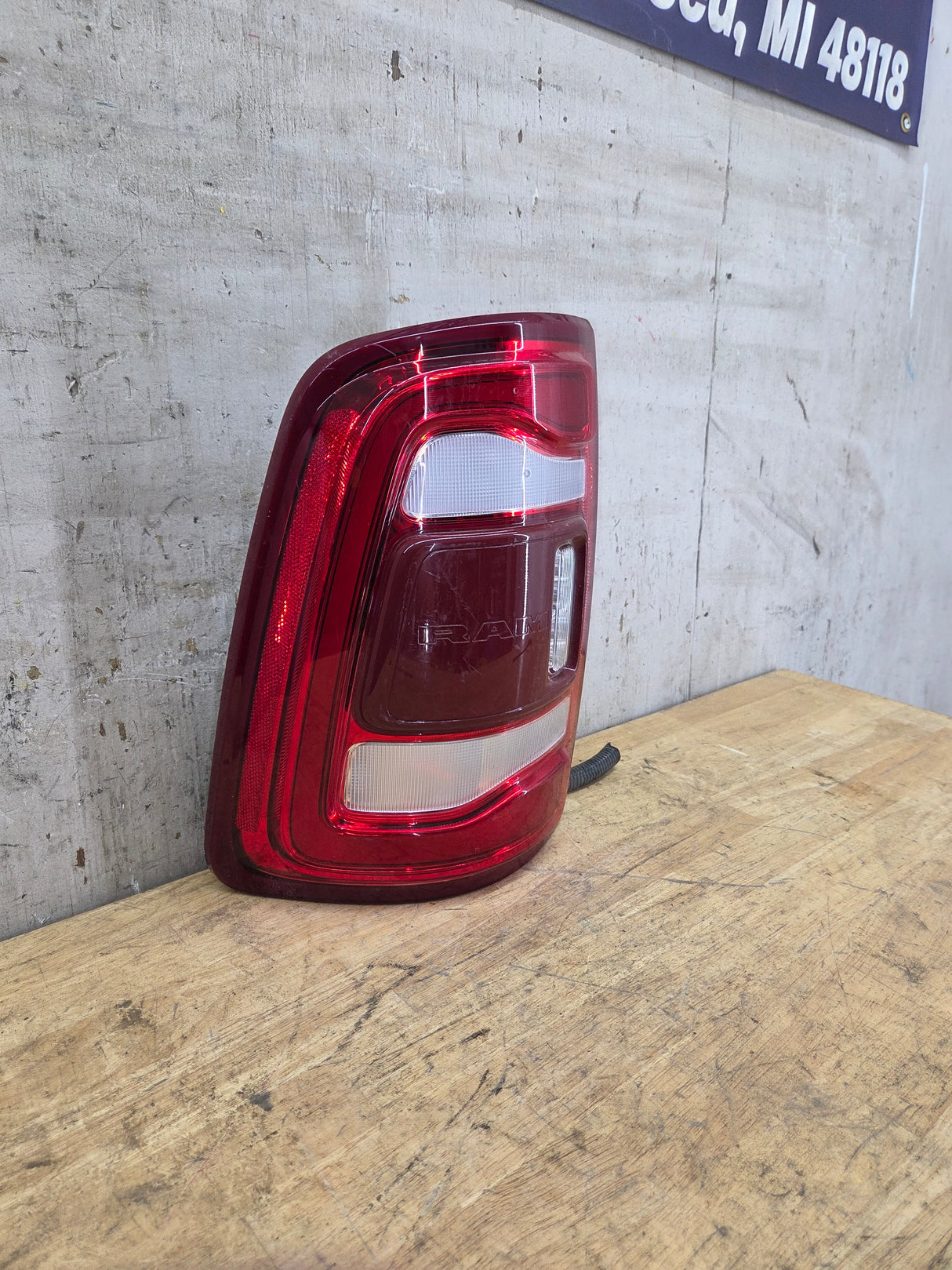 2019-2024 Dodge Ram Driver Side LED Tail Light W/O BSS 68361717AD 2500 3500