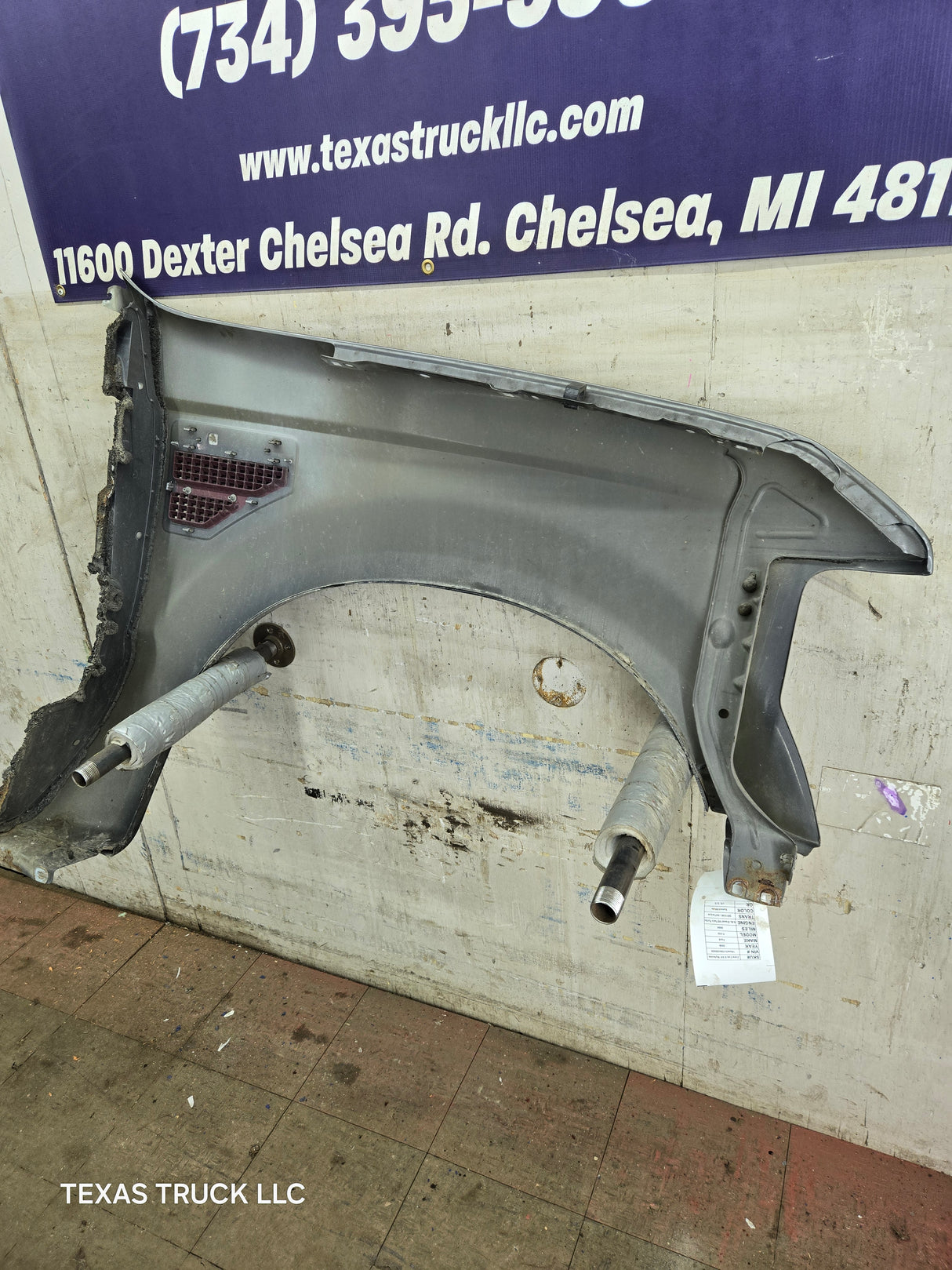 2008-2010 Ford Super Duty F250 F350 RH Passenger Side Fender - Dark Shadow Gray