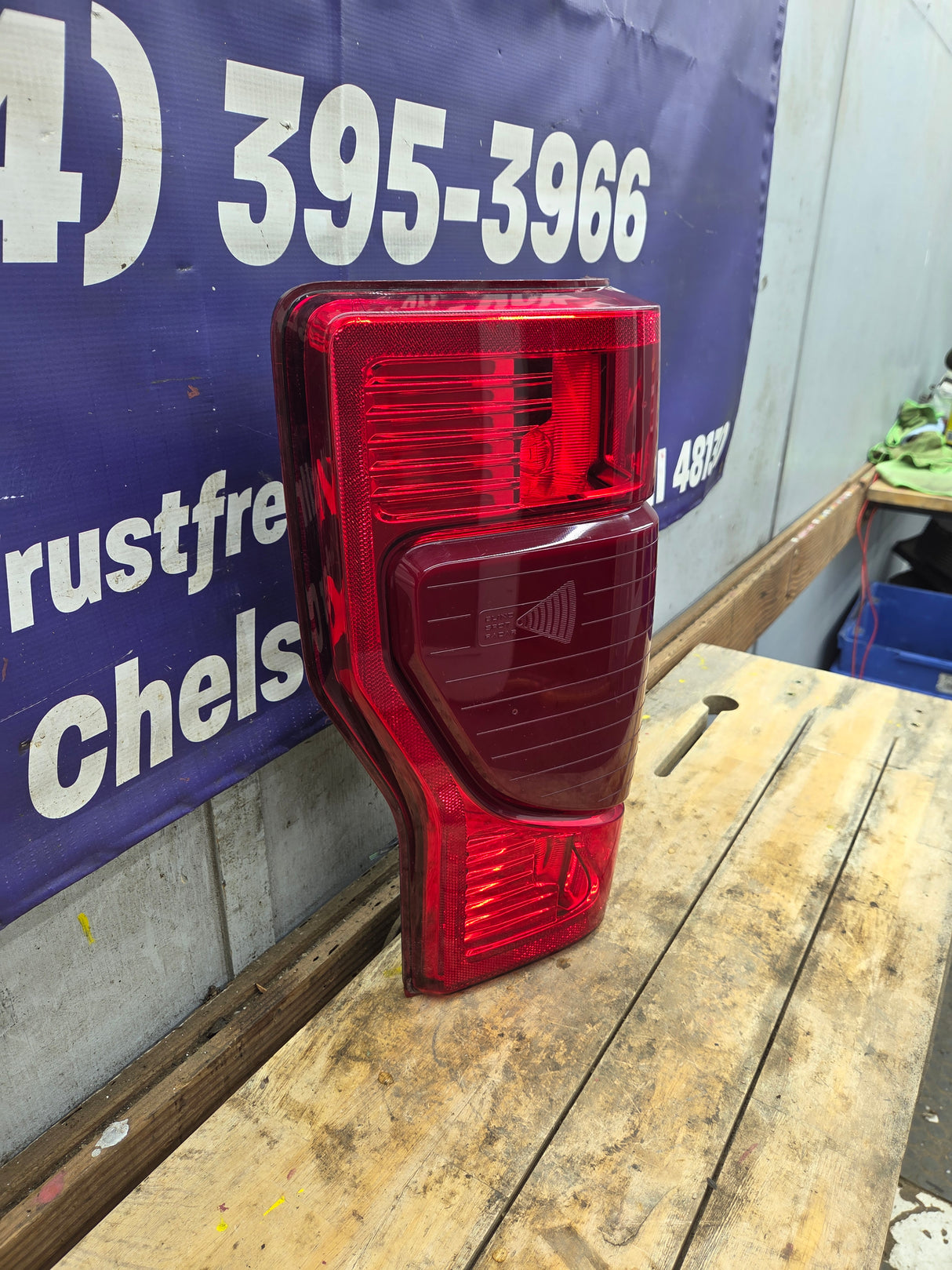 2020-2022 Ford Super Duty Driver Side Tail Light W/BLISS Radar Blind Spot LED REVERSE LC3B-13B505-EA