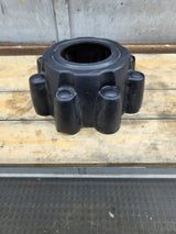 1999-2007 Ford Super Duty Black Front Hub Cap 4wd Center Cap SRW 8 LUG