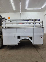 8' Steel Utility Service Body Truck Single Rear Wheel Utility Bed Universal