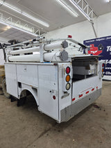 8' Steel Utility Service Body Truck Single Rear Wheel Utility Bed Universal