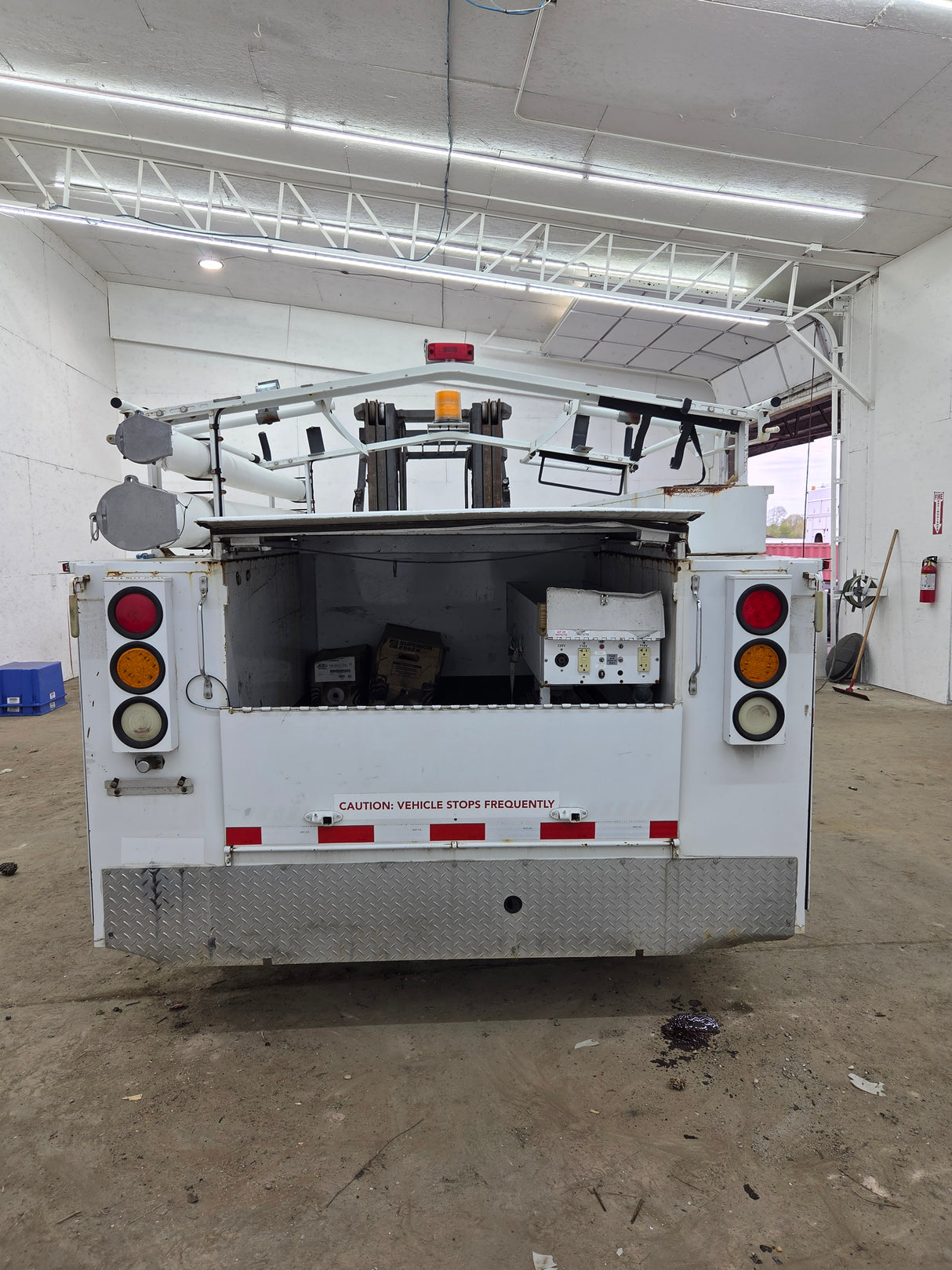 8' Steel Utility Service Body Truck Single Rear Wheel Utility Bed Universal