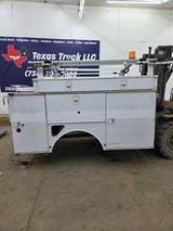 8' Steel Utility Service Body Truck Single Rear Wheel Utility Bed Universal