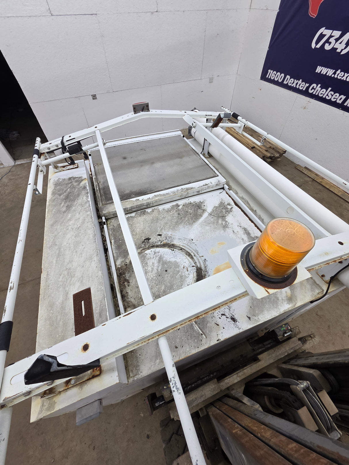 8' Steel Utility Service Body Truck Single Rear Wheel Utility Bed Universal