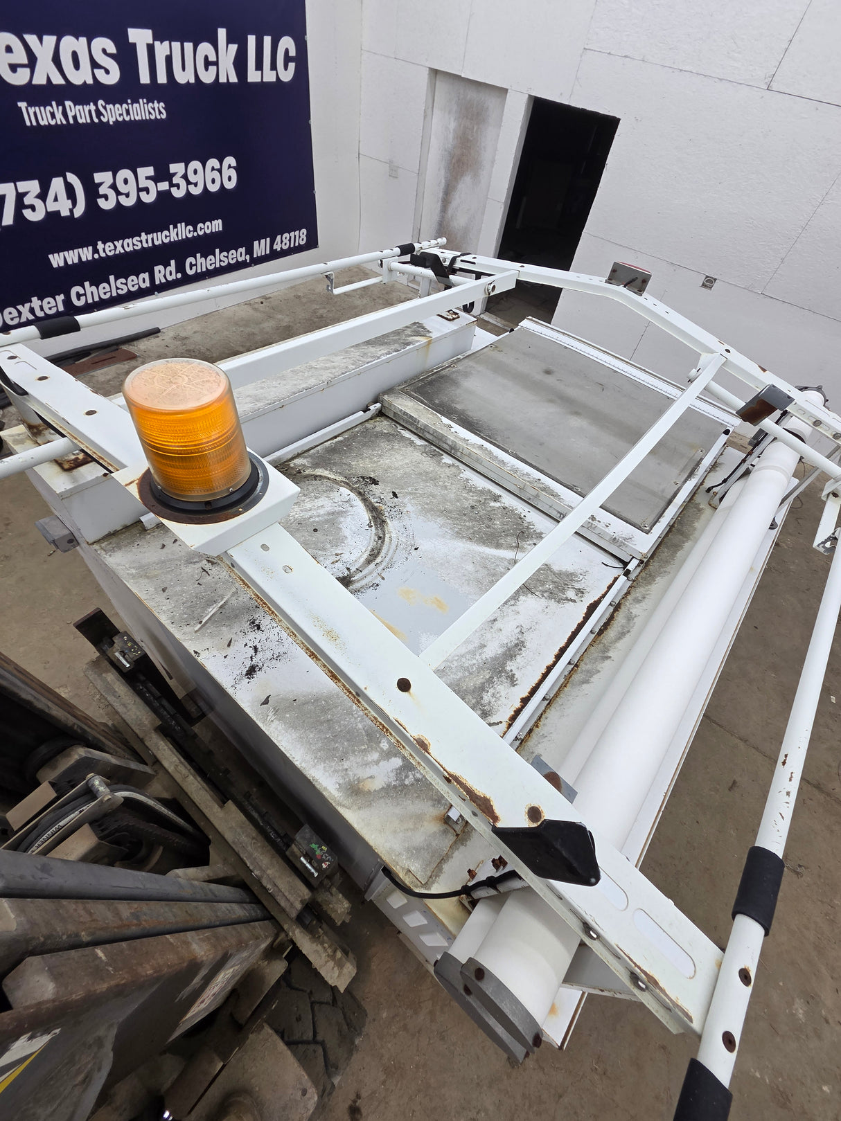 8' Steel Utility Service Body Truck Single Rear Wheel Utility Bed Universal