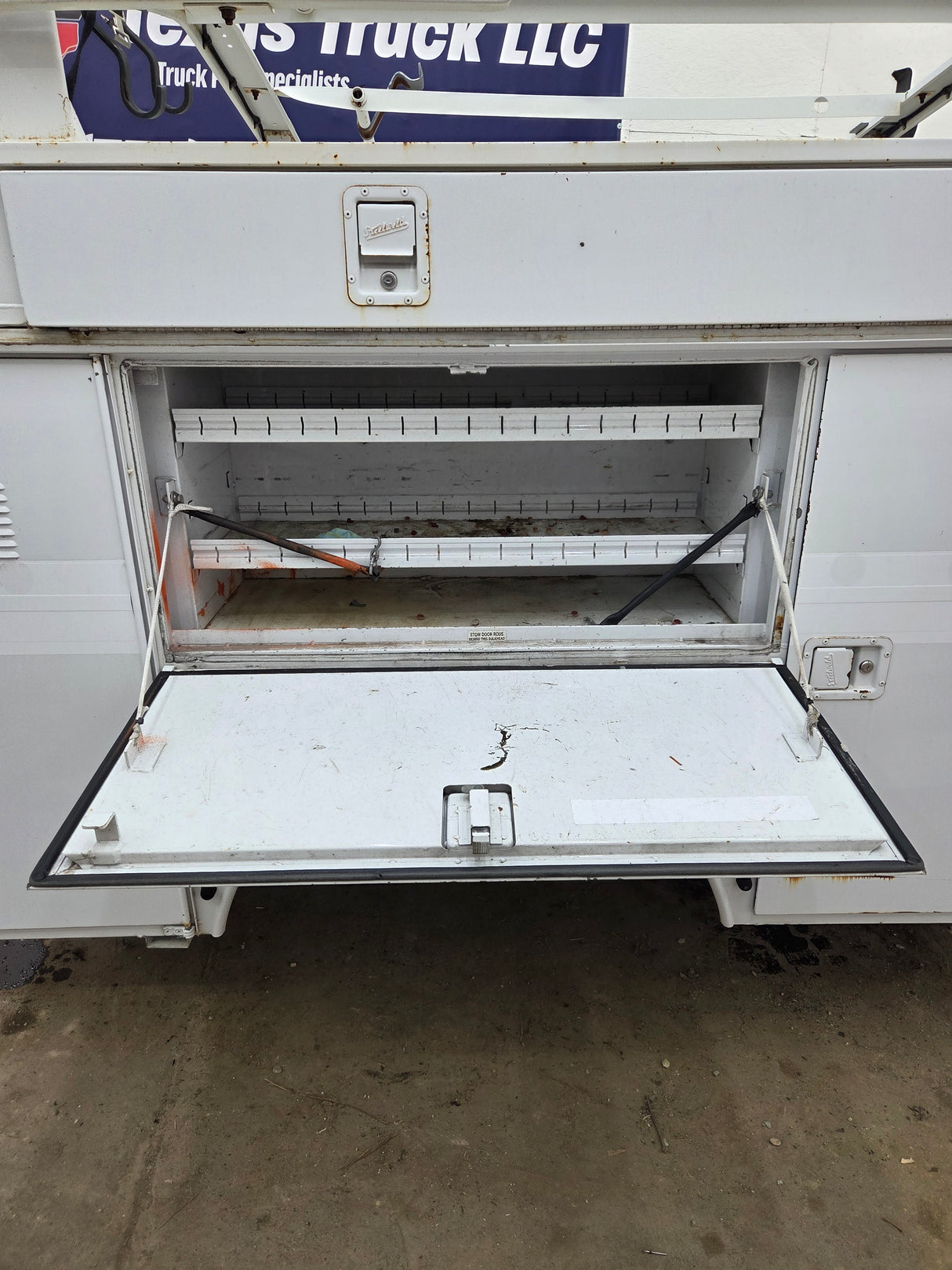 8' Steel Utility Service Body Truck Single Rear Wheel Utility Bed Universal