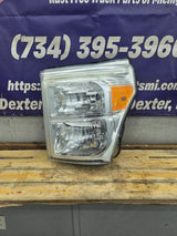 2011-2016 Ford Super Duty F250 F350 F450 F550 LH Driver Side Headlight BC34-13006-A 6.7L Power Stroke 6.2L Gas