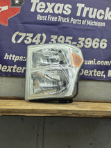 2011-2016 Ford Super Duty F250 F350 F450 F550 LH Driver Side Headlight BC34-13006-A 6.7L Power Stroke 6.2L Gas