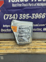 2011-2016 Ford Super Duty F250 F350 F450 F550 RH Passenger Side Headlight 6.7L Power Stroke 6.2L BC34-13005-A