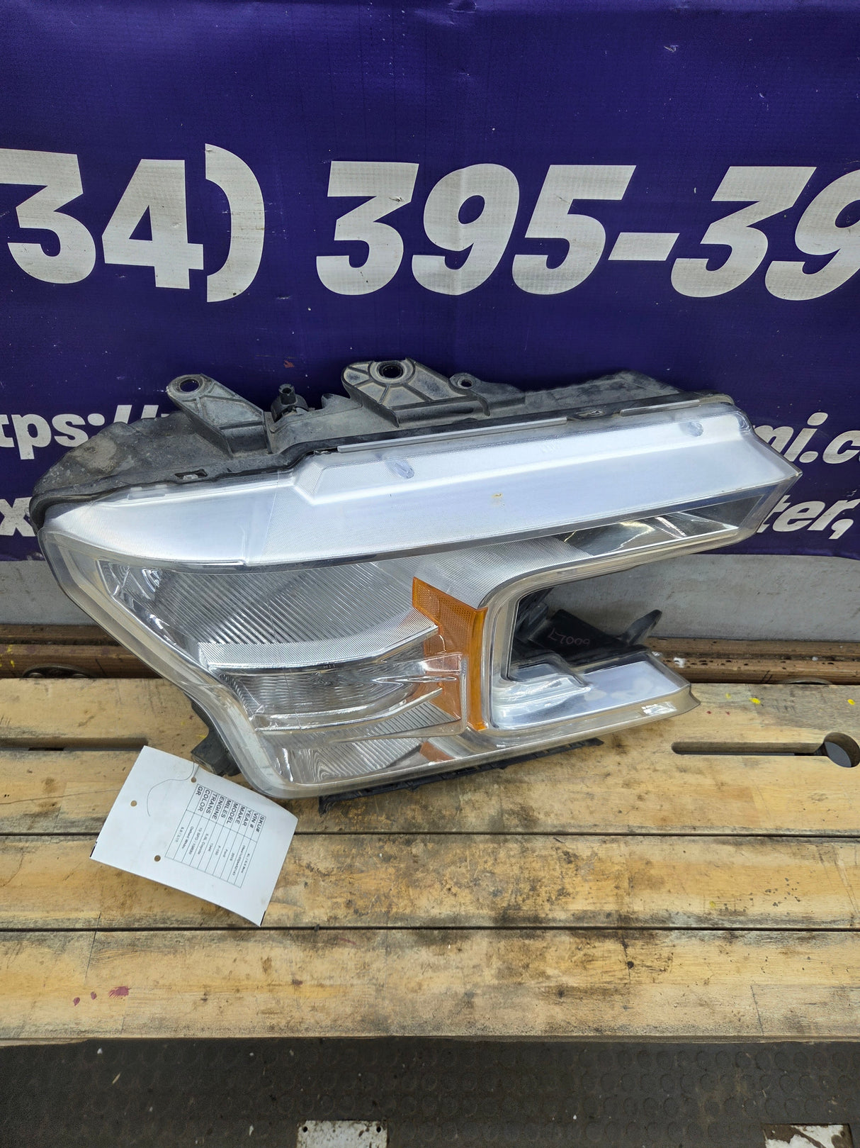2018-2020 Ford F150 XL RH Passenger Side Headlight Halogen -KL3Z13008M, KL3Z13008C
