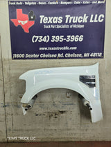 2008-2010 Ford Super Duty F250 F350 LH Driver Side Fender - Oxford White