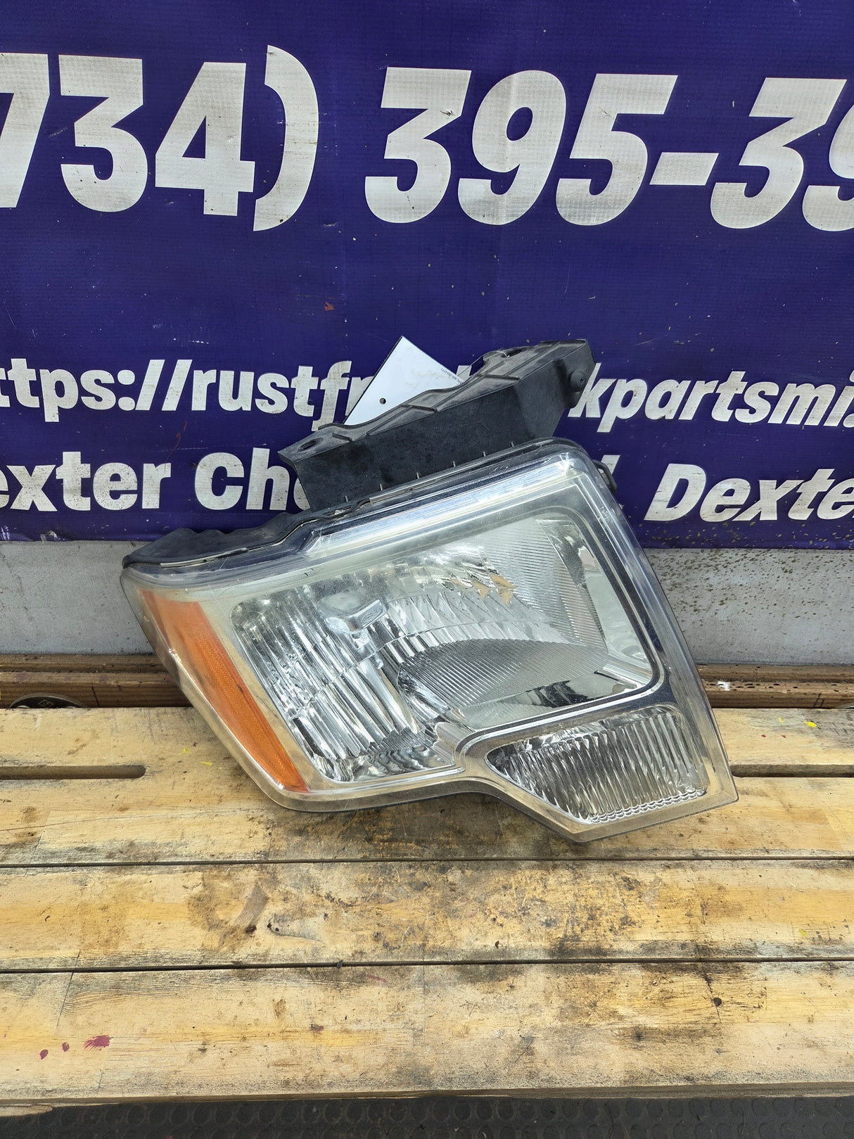 2009-2014 Ford F150 RH Passenger Side Headlight Halogen - DL3Z13008A, DL3Z13008EB