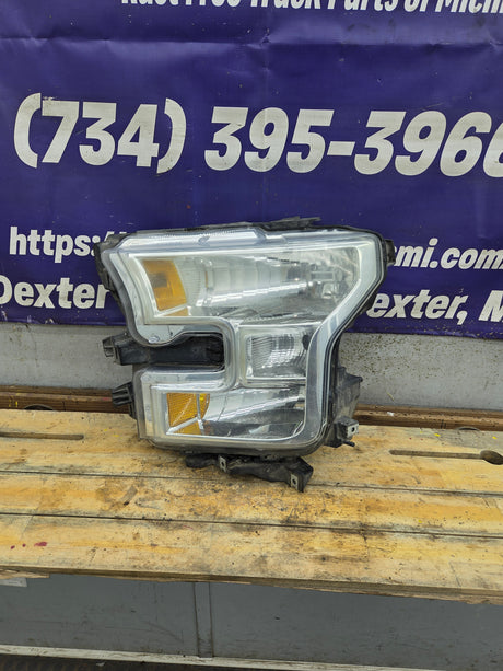 2015-2017 Ford F150 LH Driver Side Headlight Halogen - FL3Z13008B-FPM