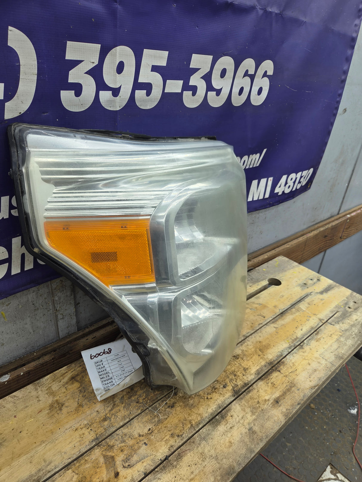 2011-2016 Ford Super Duty F250 F350 F450 F550 RH Passenger Side Headlight 6.7L Power Stroke 6.2L BC34-13005-A