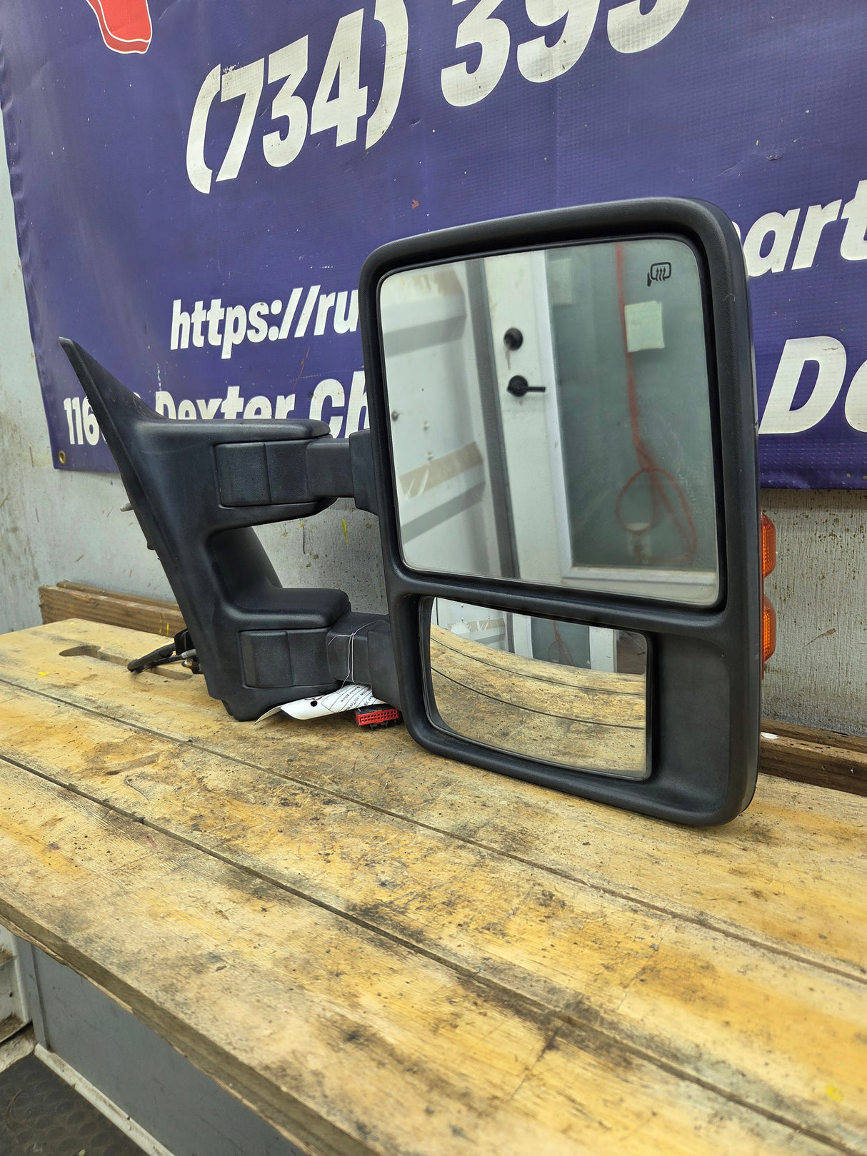 2011-2016 Ford Super Duty F250 F350 F450 F550 RH Passenger Side Power Folding & Telescoping Heated Towing Mirror OEM