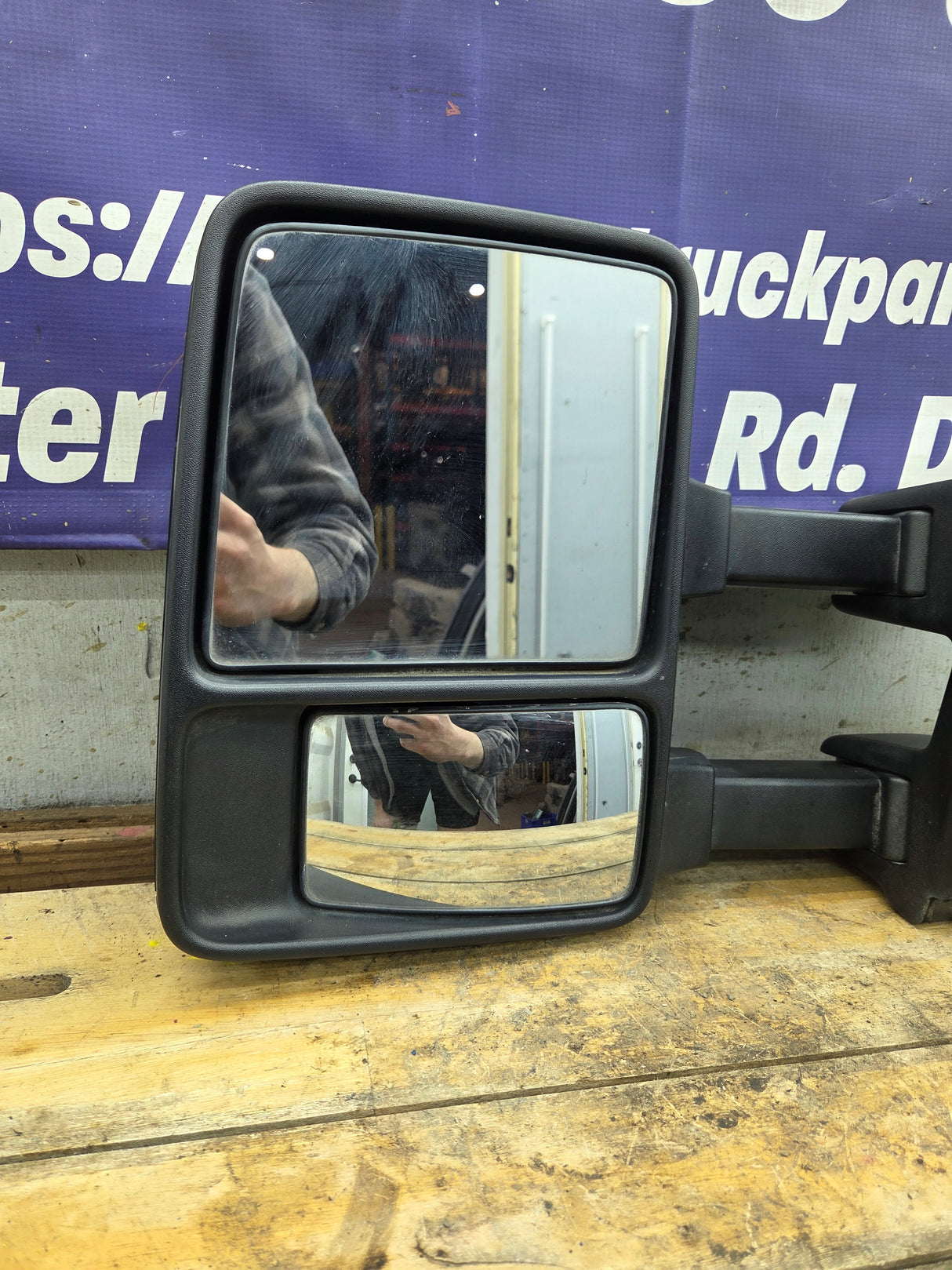 2008-2016 Ford Super Duty F250 F350 F450 F550 LH Driver Side Manual Towing Mirror OEM