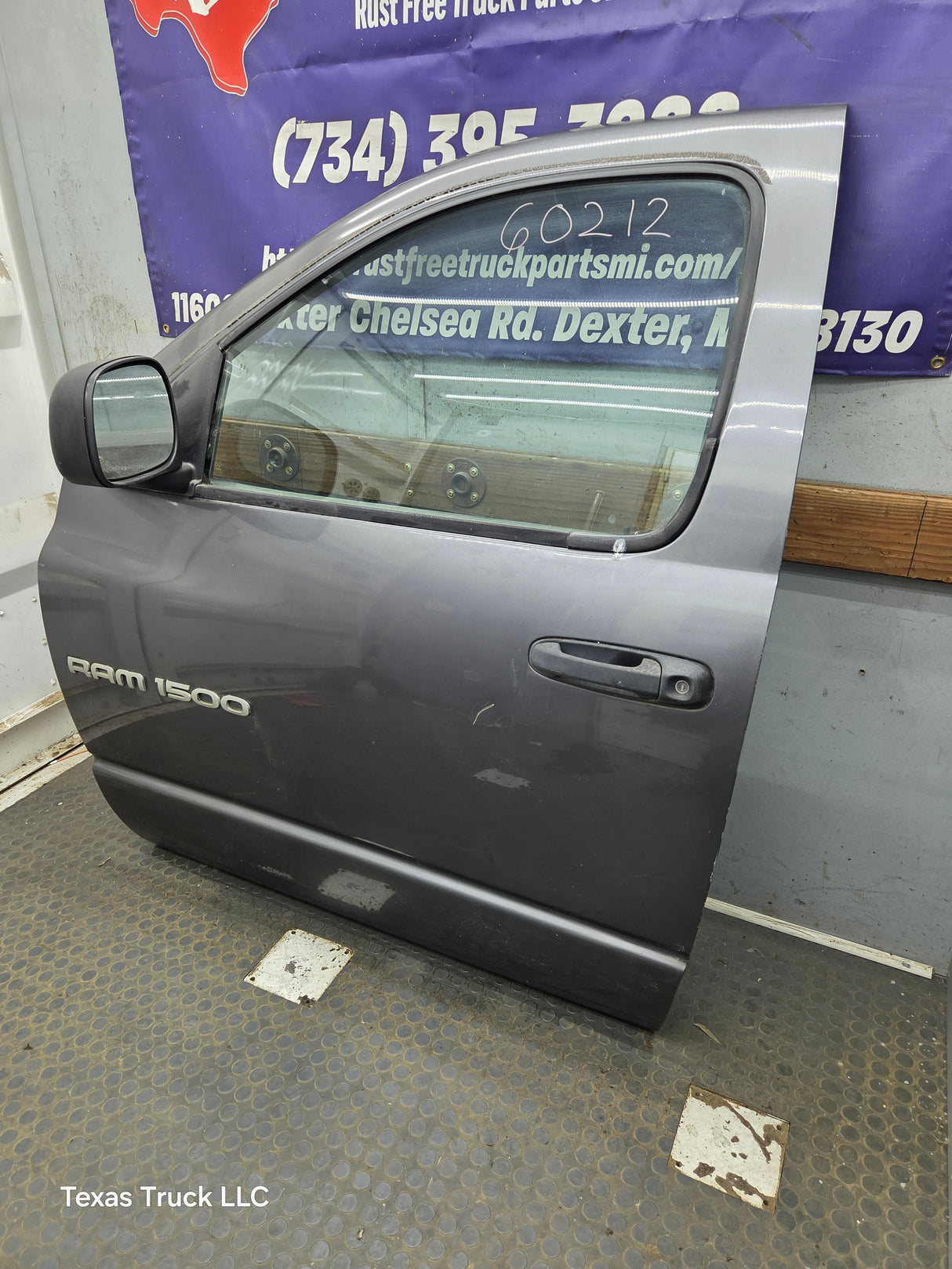 2003-2008 Dodge Ram 3rd Gen Driver Side Front Quad Cab Crew Cab Door 1500 2500 3500 4500 5500 - Gray