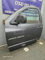 2003-2008 Dodge Ram 3rd Gen Driver Side Front Quad Cab Crew Cab Door 1500 2500 3500 4500 5500 - Gray
