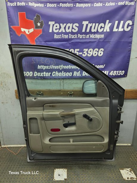 2003-2008 Dodge Ram 3rd Gen Driver Side Front Quad Cab Crew Cab Door 1500 2500 3500 4500 5500 - Gray